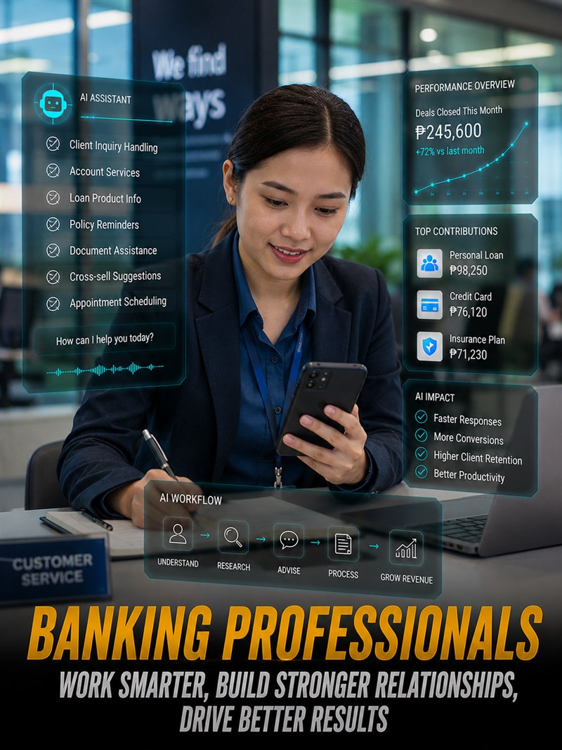 Banking professionals working smarter with AI