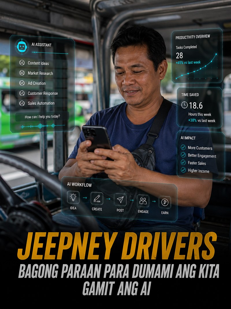 Jeepney drivers earning more with AI