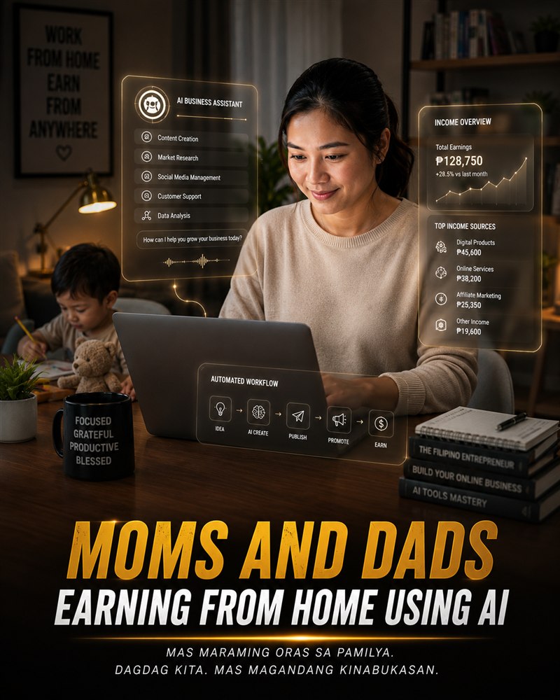 Moms and dads earning from home with AI