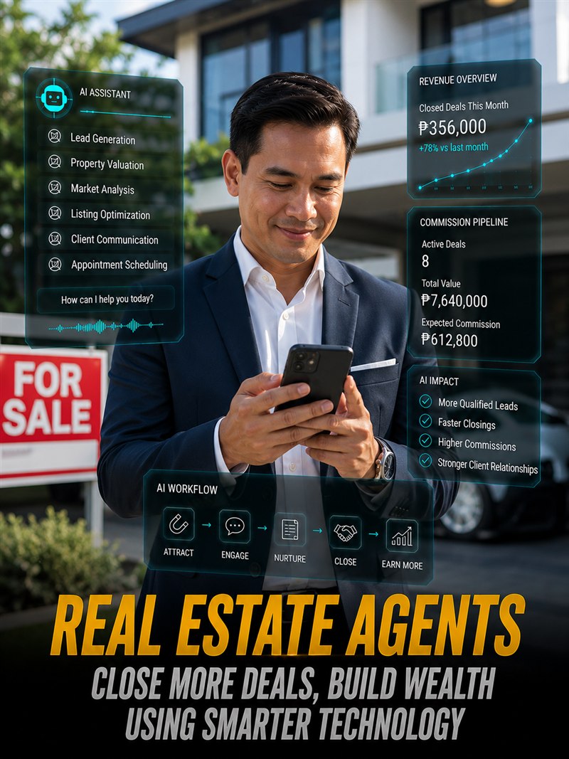 Real estate agents closing deals with AI